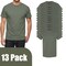 Gildan Men's Heavy Cotton T-Shirts for Crafting, Heather Military Green DIY Project Bundle